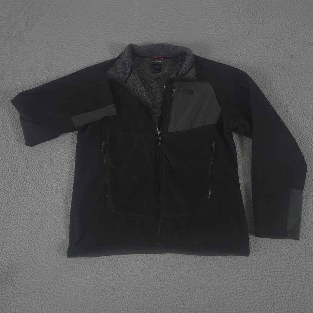 The North Face Jacket Mens L Black Chimborazo Full Zip Sherpa Lined Fleece